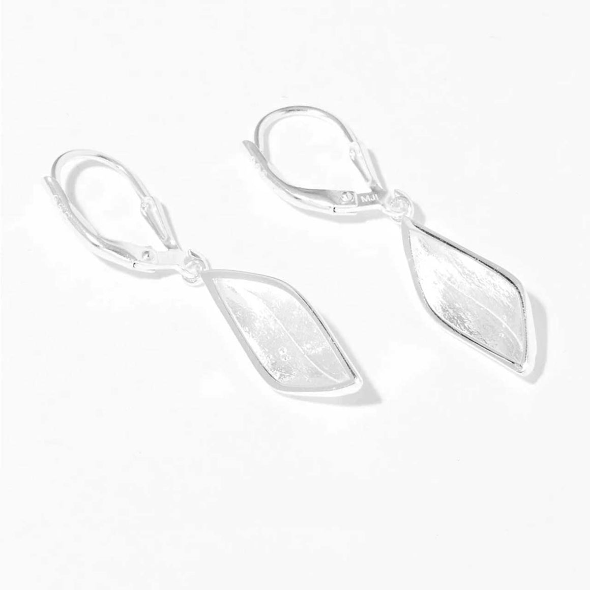 Sterling Silver Texture Drop Earrings