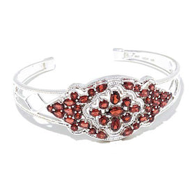 Garnet Cuff Bracelet