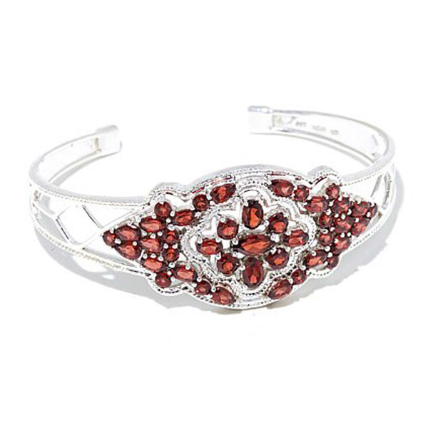 Garnet Cuff Bracelet