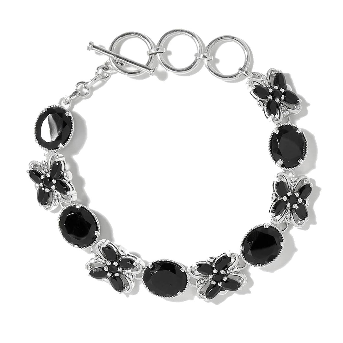 Black Spinel Link Bracelet