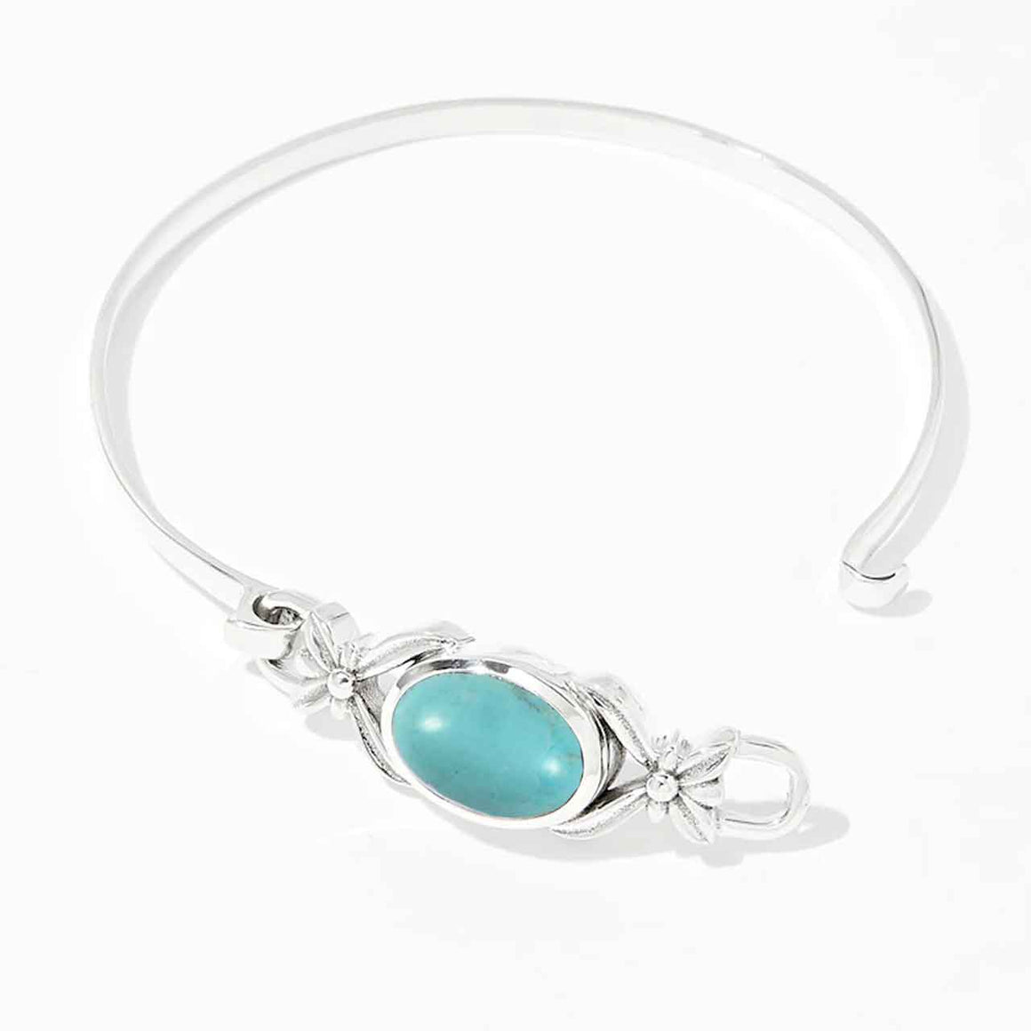 Arizona Turquoise Hinge Hook Clasp Bracelet