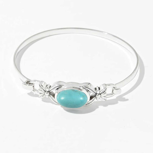 Arizona Turquoise Hinge Hook Clasp Bracelet