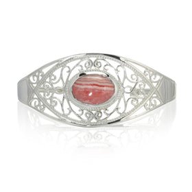 Rhodochrosite Cuff Bracelet