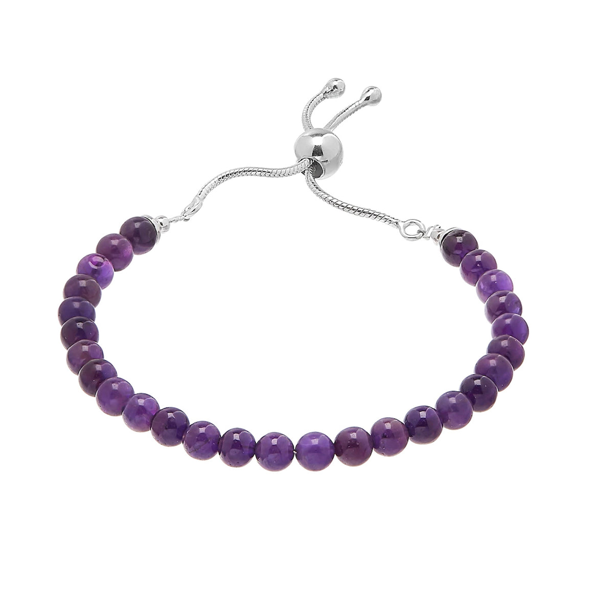 Amethyst Slider Bead Bracelet