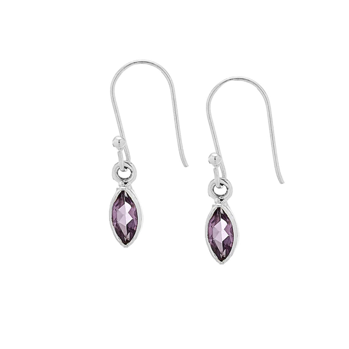 Amethyst Marquise Earrings