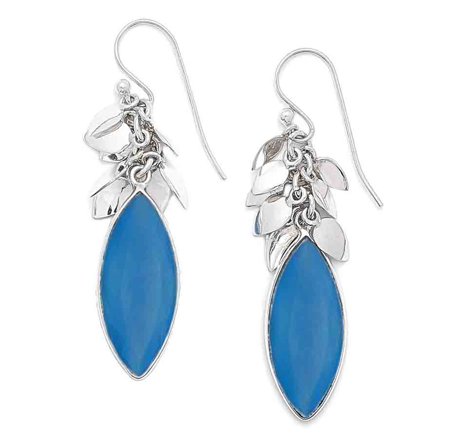 Blue Chalcedony Earrings