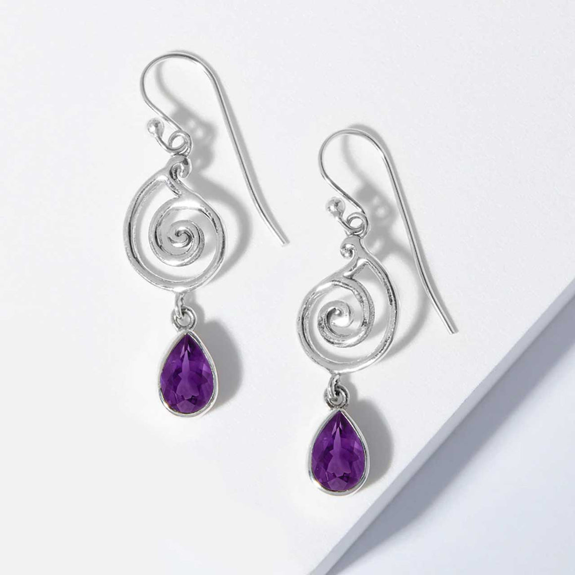 Amethyst Drop Earrings