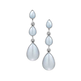 White Freshwater Pearl Drop Earrings