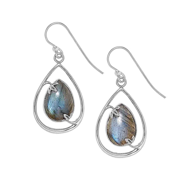 Labradorite Teardrop Earrings