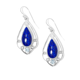 Lapis and Blue Topaz Earrings
