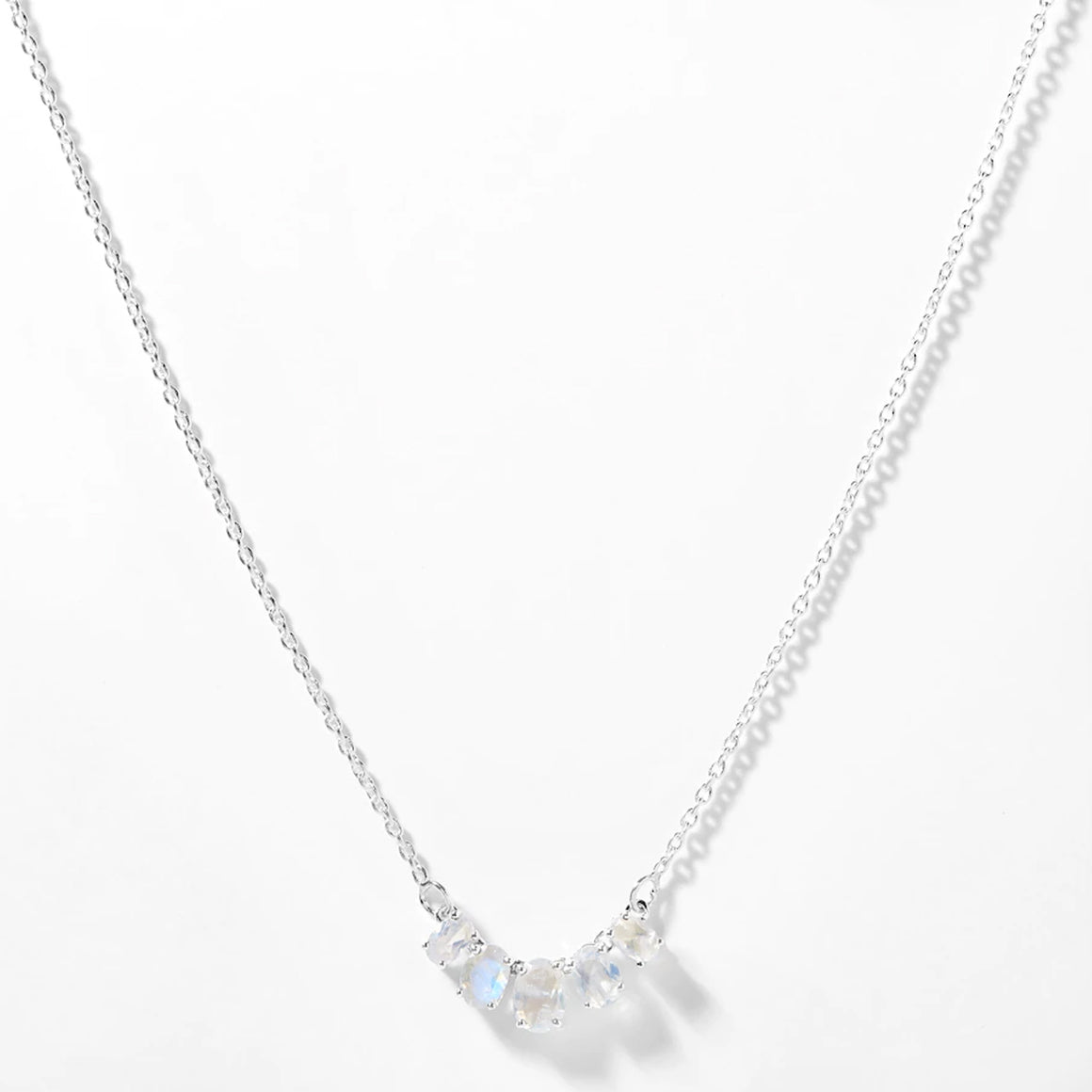 Rainbow Moonstone Gemstone Necklace