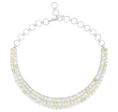 Sterling Silver Opal Necklace