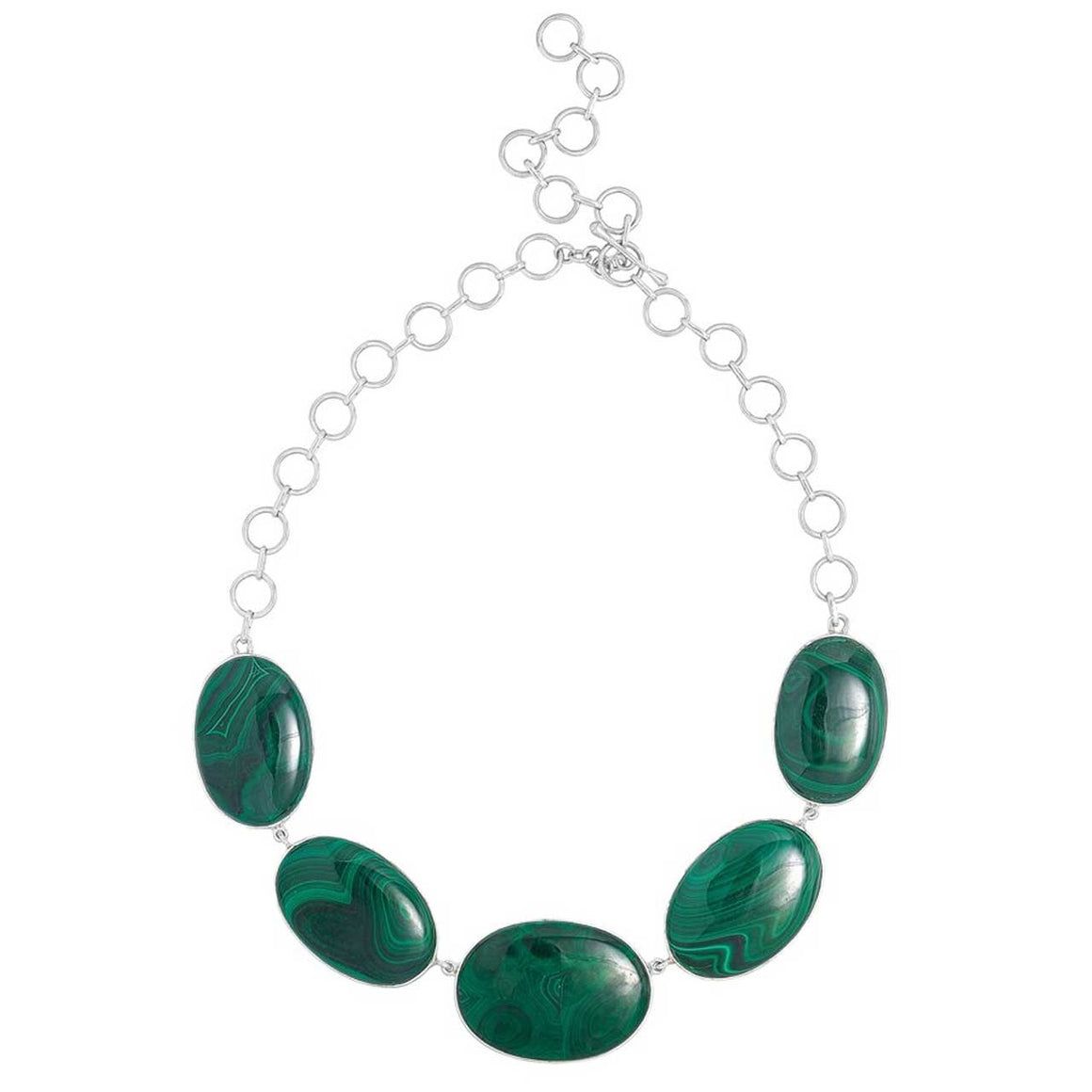 Malachite Freeform Gemstone Necklace