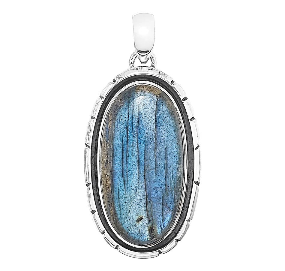 Sterling Silver Labradorite Pendant