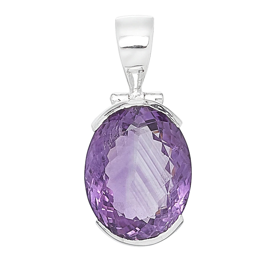 Sterling Silver Amethyst Pendant