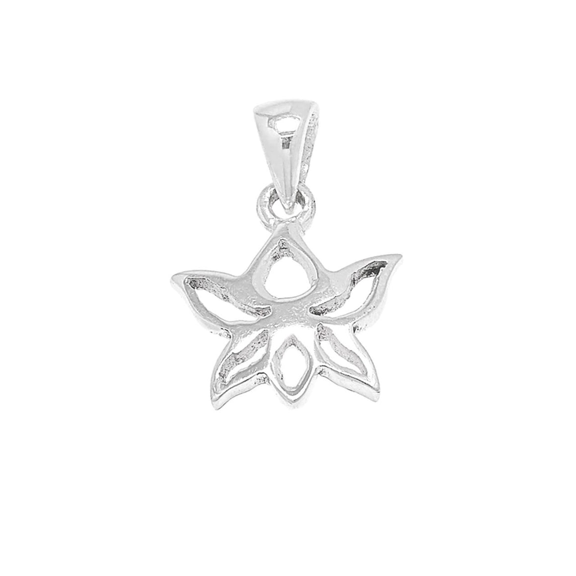 Sterling Silver Lotus Flower Pendant