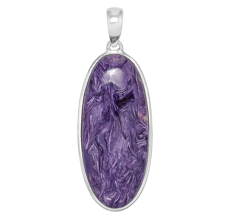 Sterling Silver Charoite Pendant