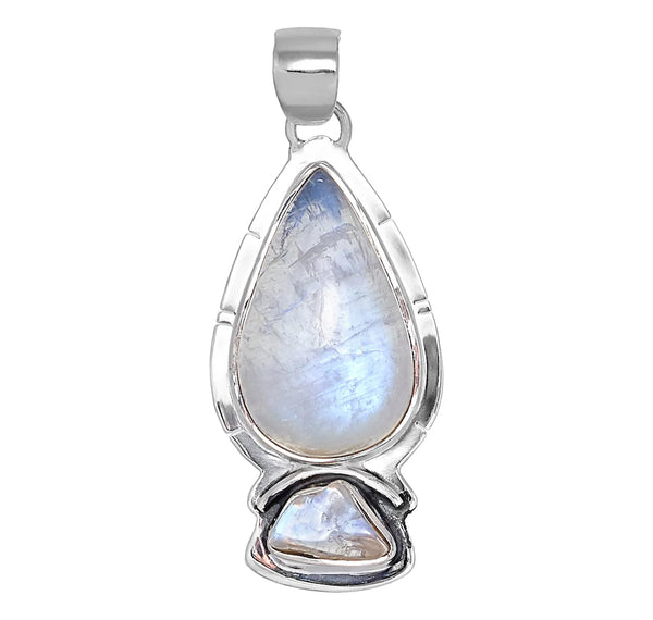 Sterling Silver Rainbow Moonstone Pendant