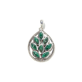 Malachite Tree of Life Pendant