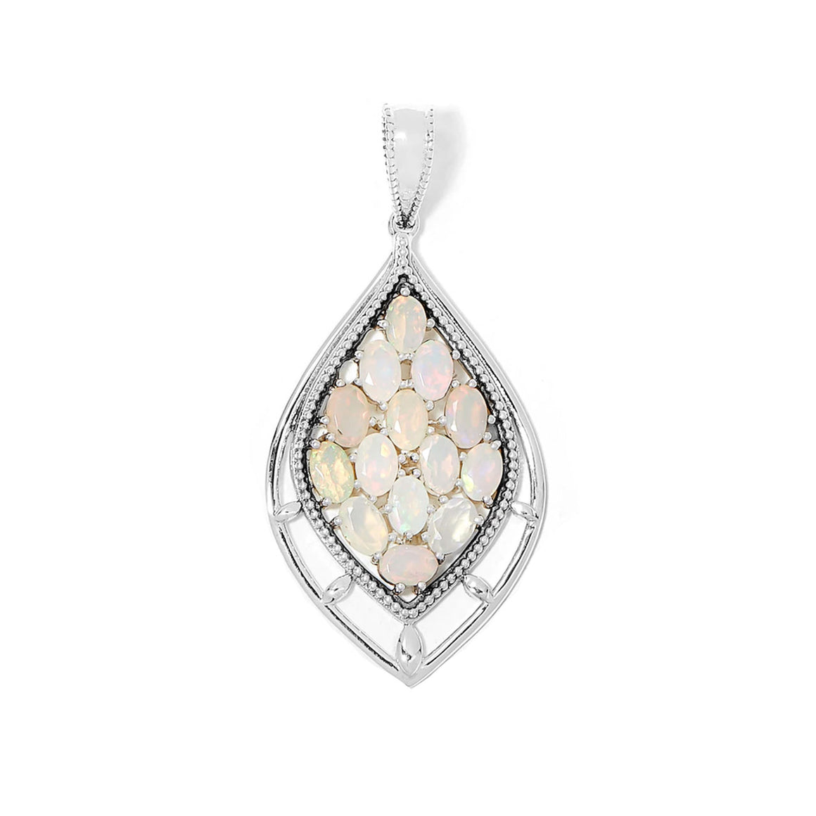 Faceted Ethiopian Opal Pendant