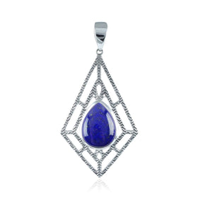 Lapis Pear Pendant