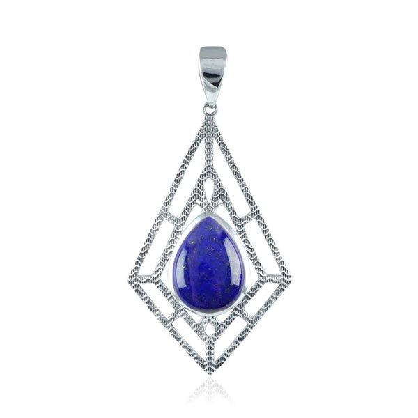 Lapis Pear Pendant