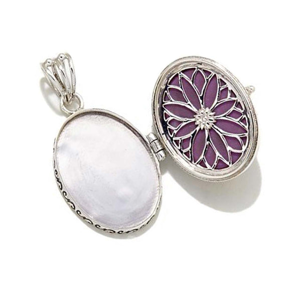Phosphosiderite Oval Locket Pendant