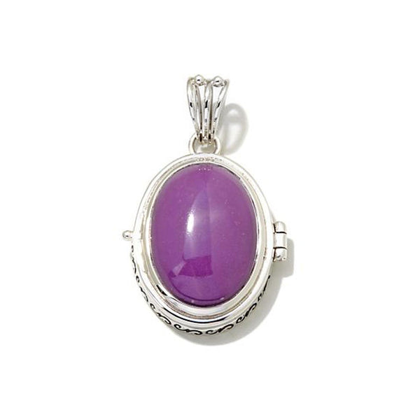 Phosphosiderite Oval Locket Pendant
