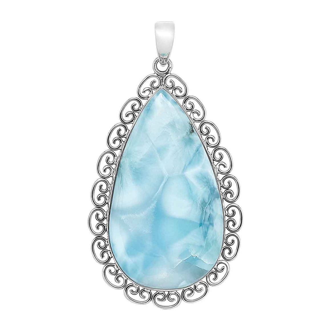 Sterling Silver Larimar Pendant