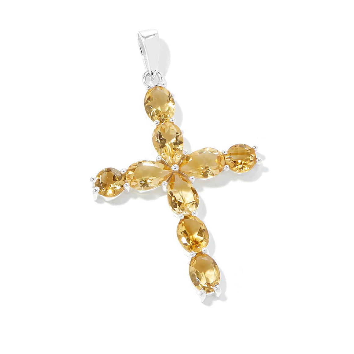 Citrine Cross Pendant