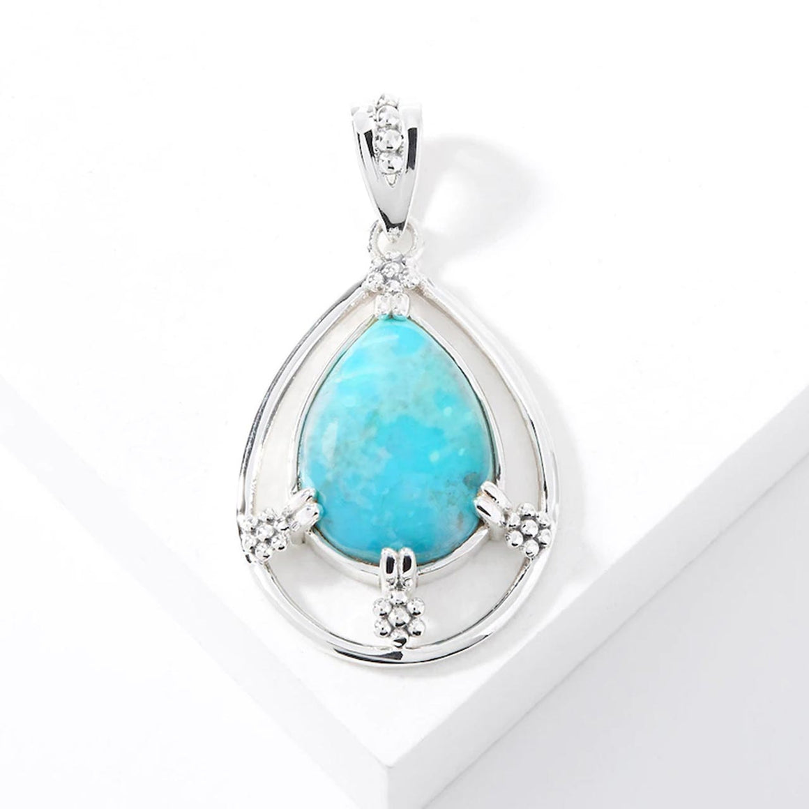 Mohave Turquoise Teardrop Pendant