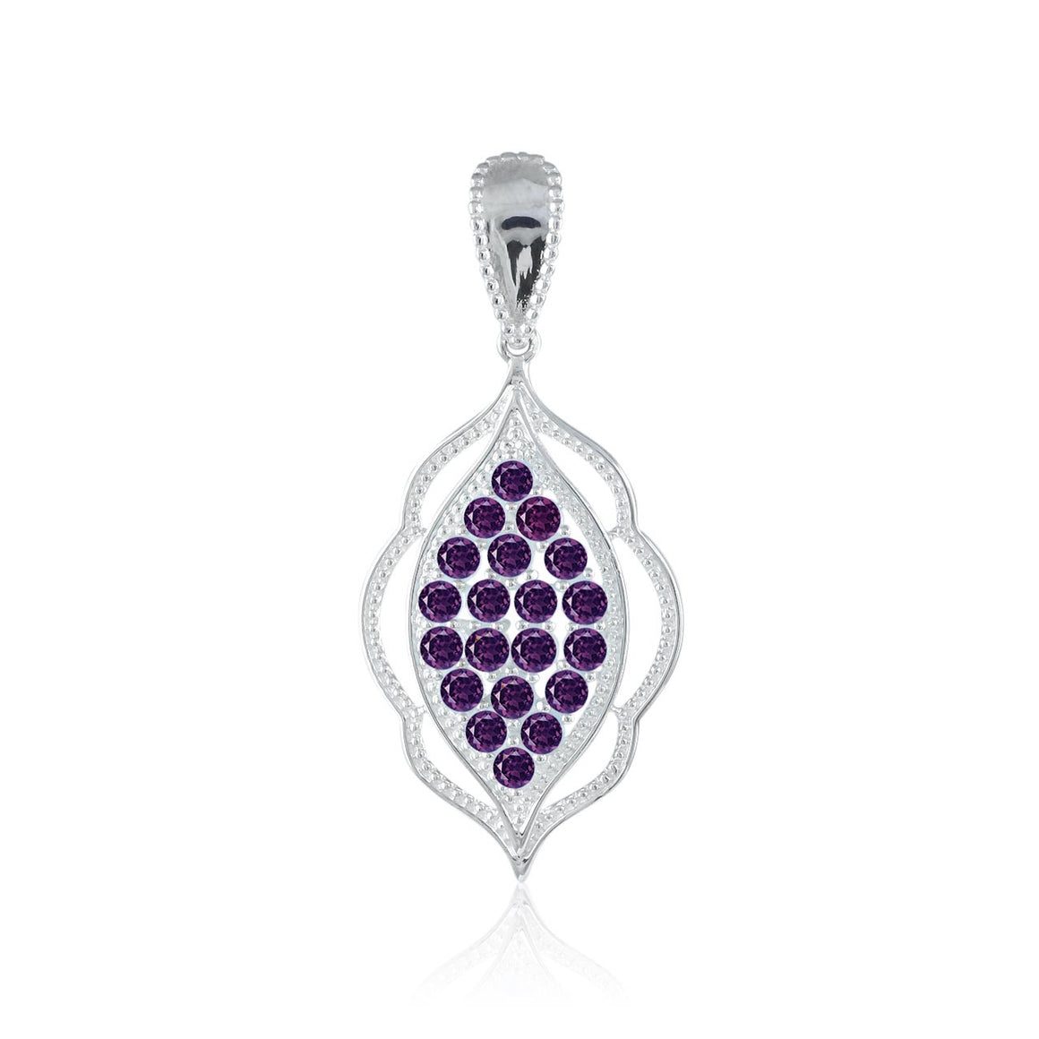 Amethyst Multi Gemstone Pendant