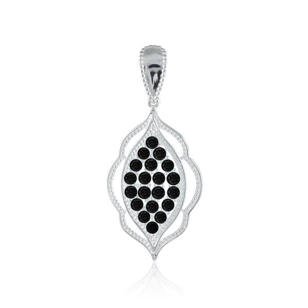 Black Spinel Multi Gemstone Pendant