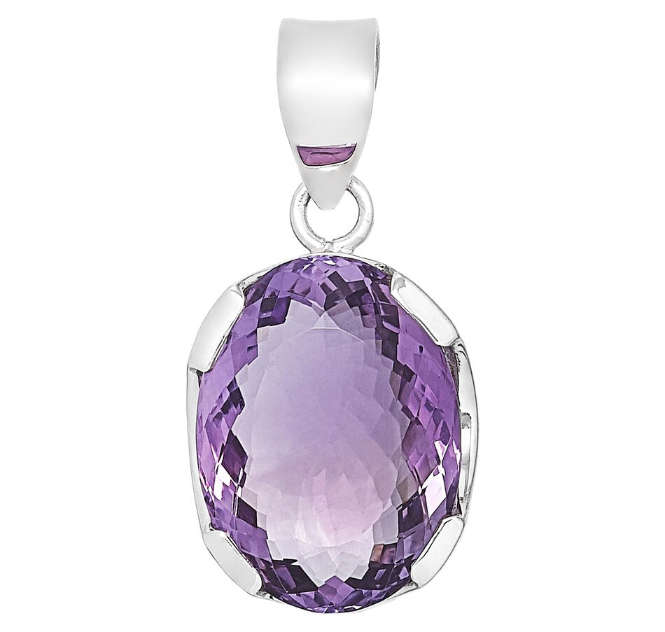 Sterling Silver Amethyst Pendant