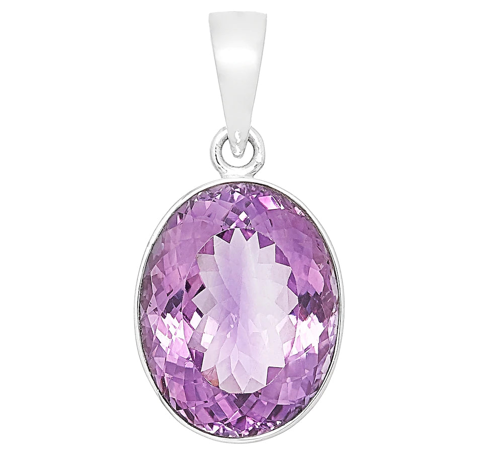 Sterling Silver Amethyst Pendant