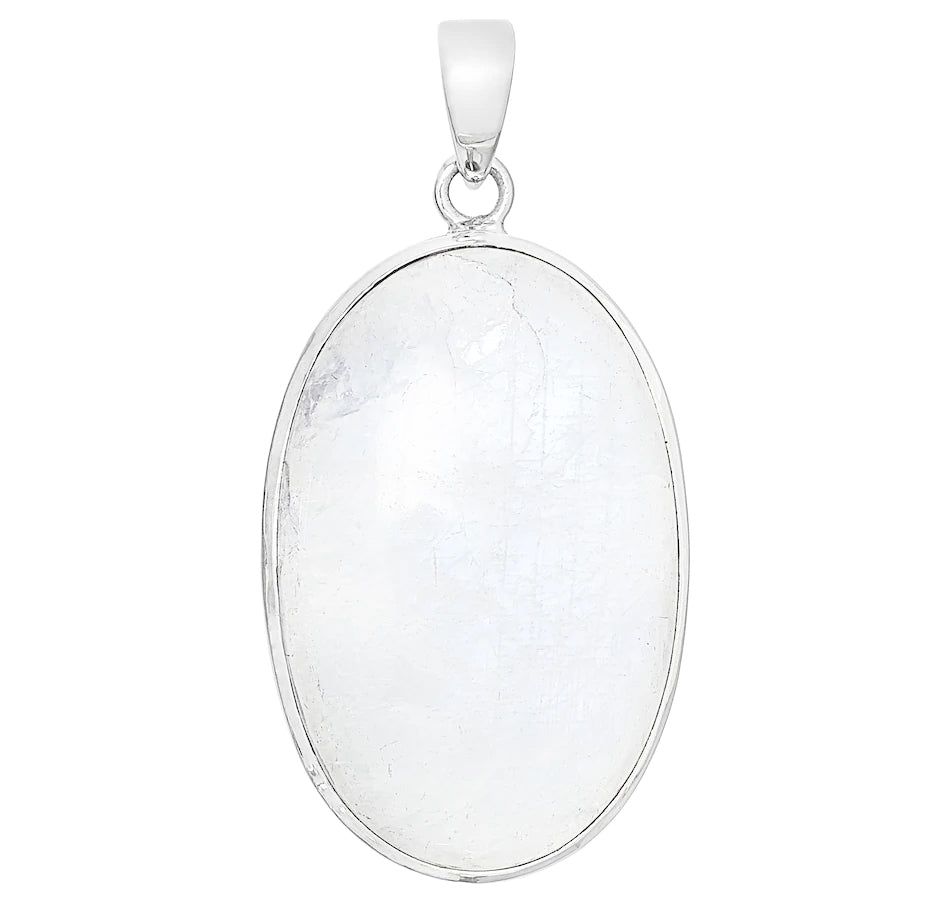 Sterling Silver Rainbow Moonstone Pendant