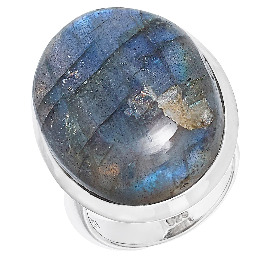 Sterling Silver Labradorite Ring