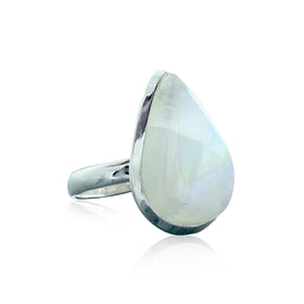 Rainbow Moonstone Ring - One of a Kind