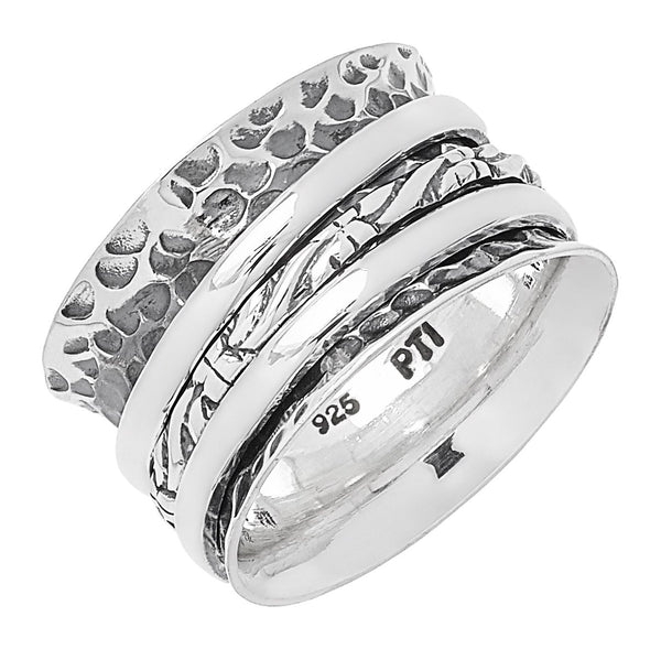 Oxidized Meditation Ring