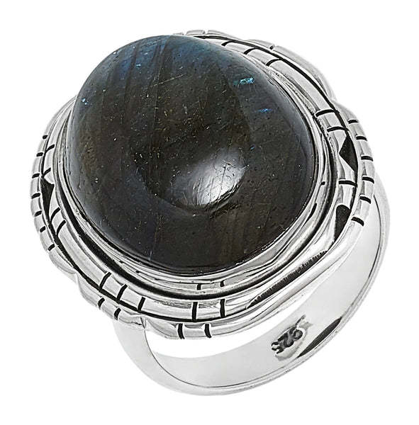 Sterling Silver Labradorite Ring