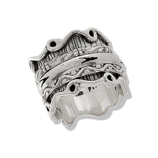 Oxidized Spinner Ring