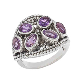 Multi Amethyst Ring