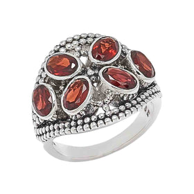 Multi Garnet Ring