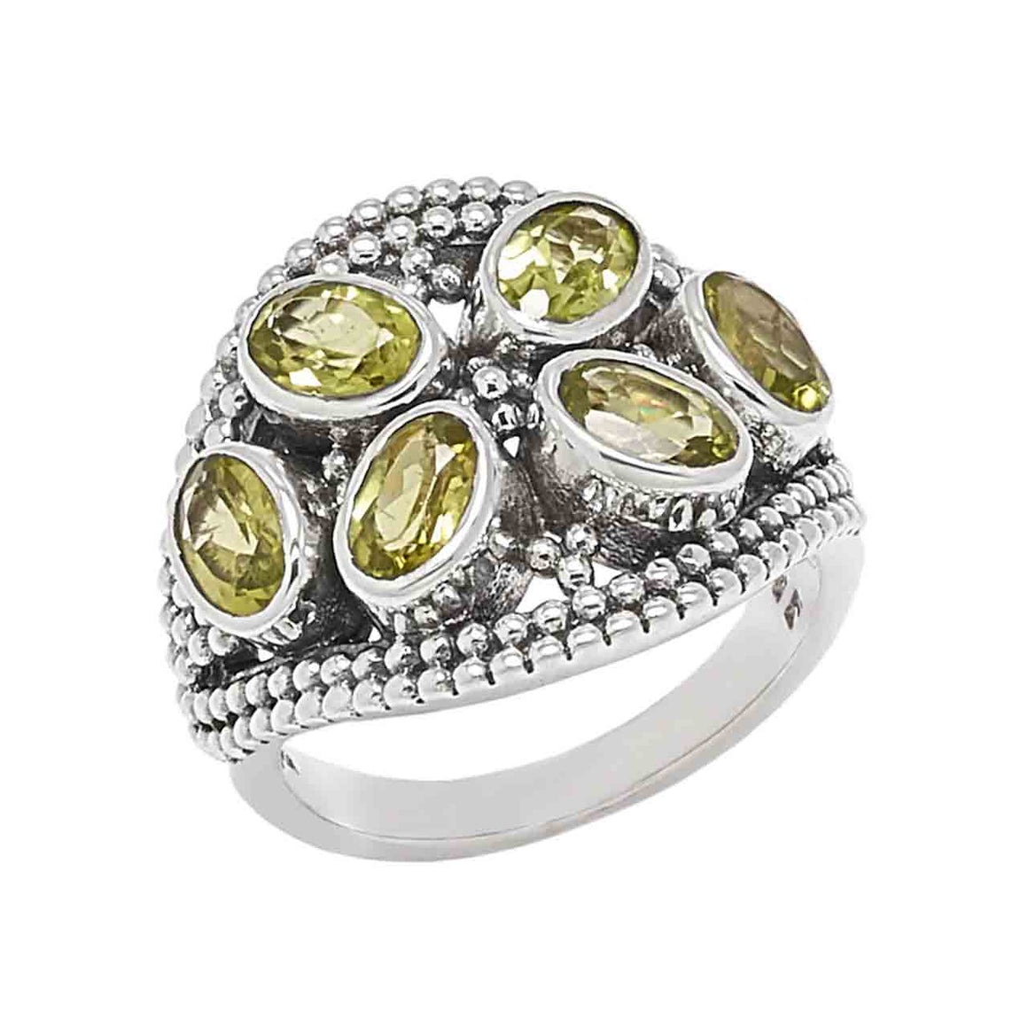 Multi Peridot Ring