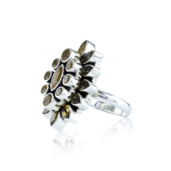 Citrine Two Layer Ring