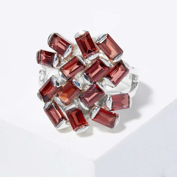 Garnet Multi Gemstone Ring