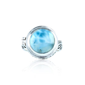 Larimar Poison Ring