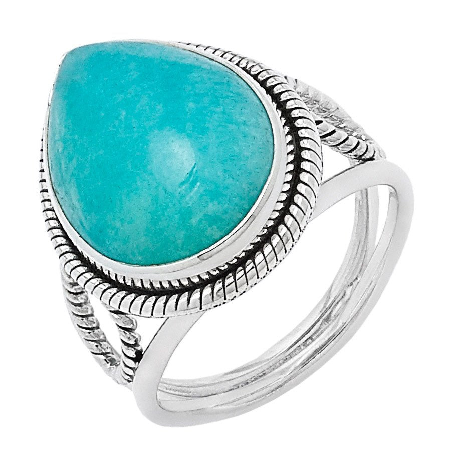 Sterling Silver Amazonite Ring
