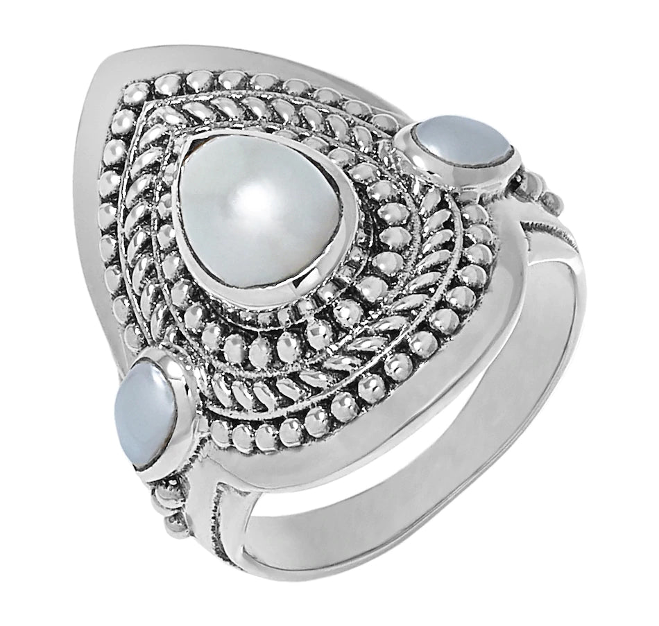 Sterling Silver Freshwater Pearl Ring