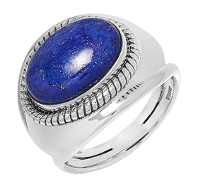 Lapis Cabochon Ring